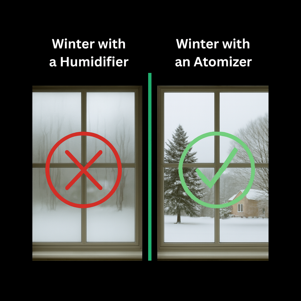 Why Humidifiers Cause Condensation—and HOCl Atomizing Doesn’t