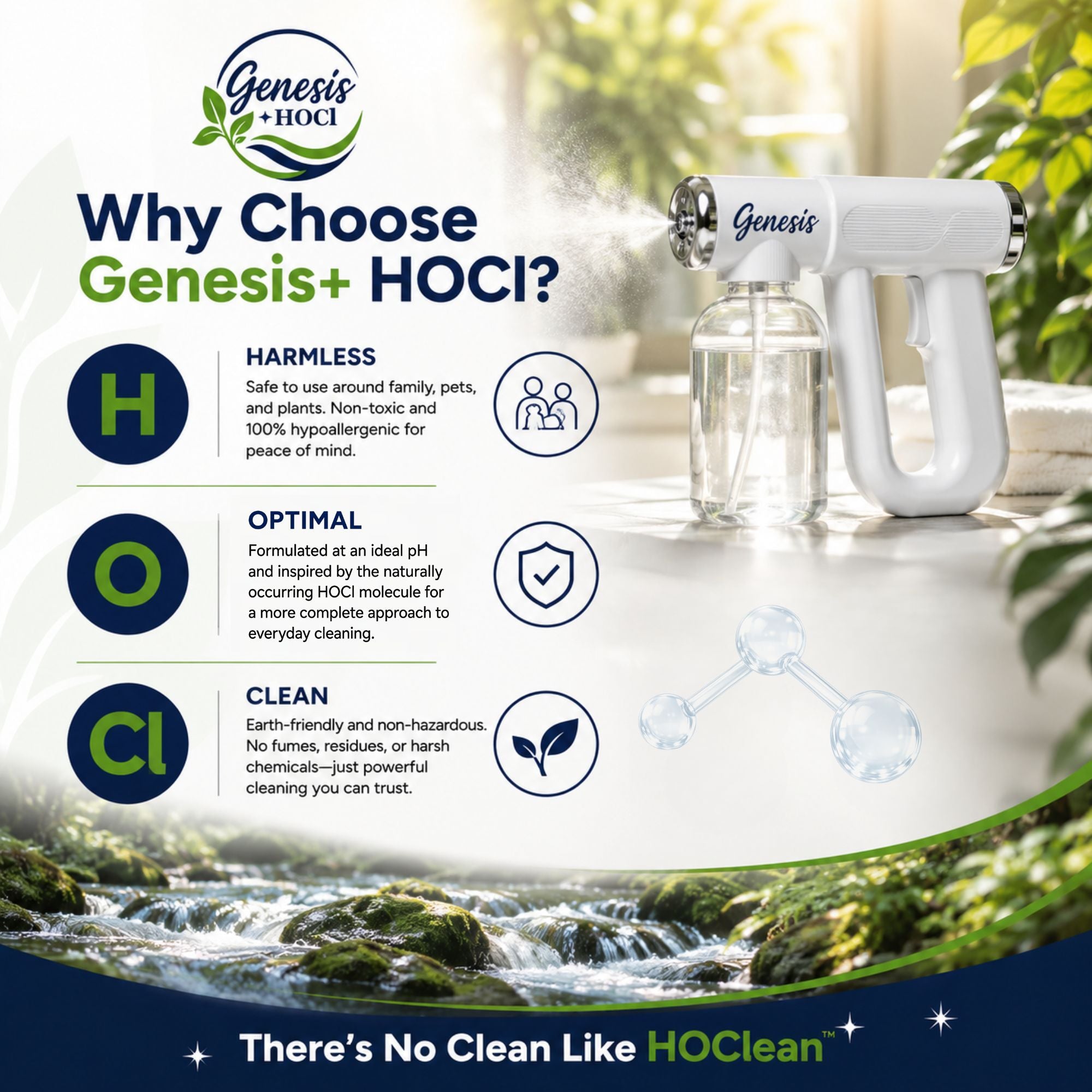 Genesis+HOCl Rechargeable Fine Mist HOCl Sprayer