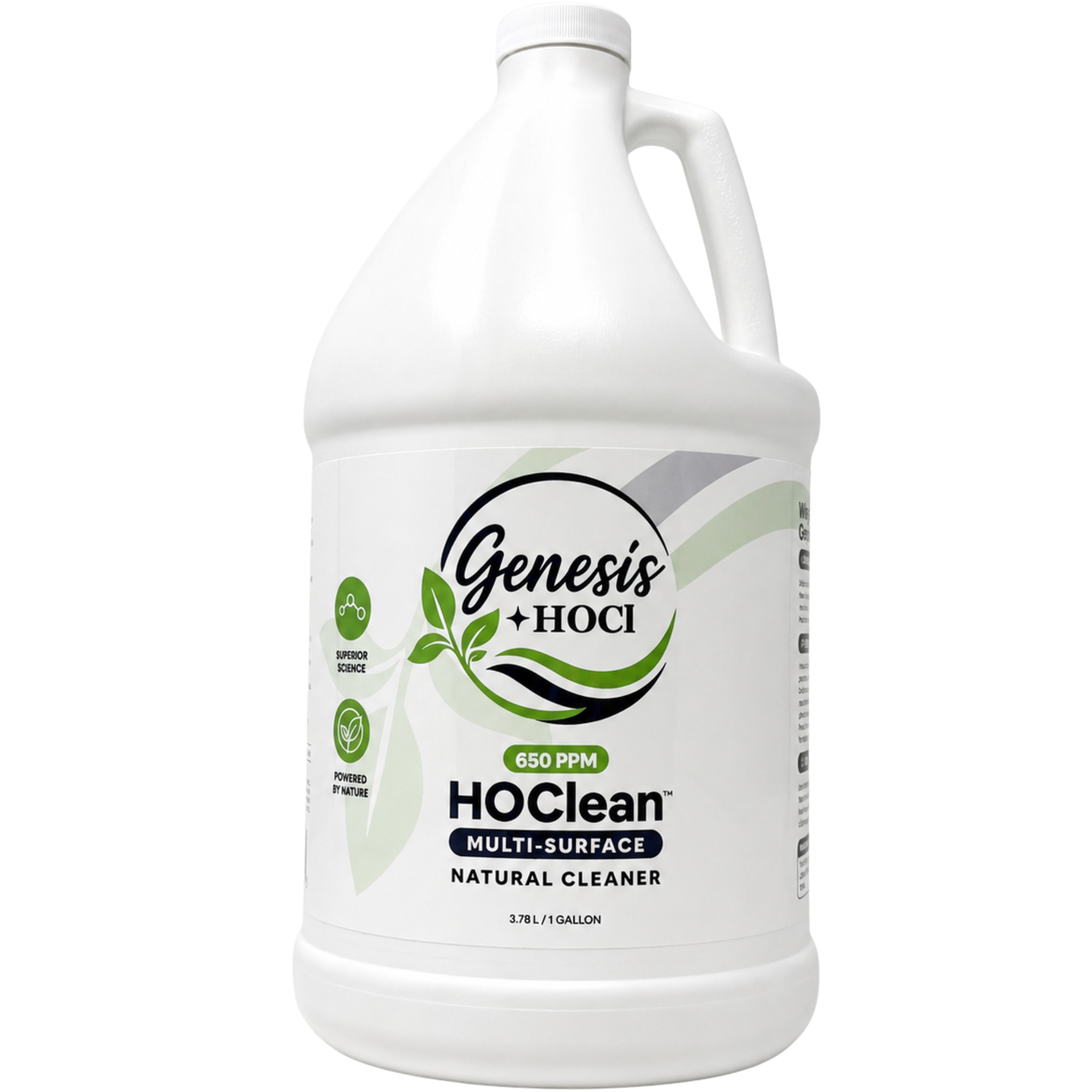 Genesis HOClean™ 650 PPM Extra Strength HOCl Concentrate, 1-Gallon